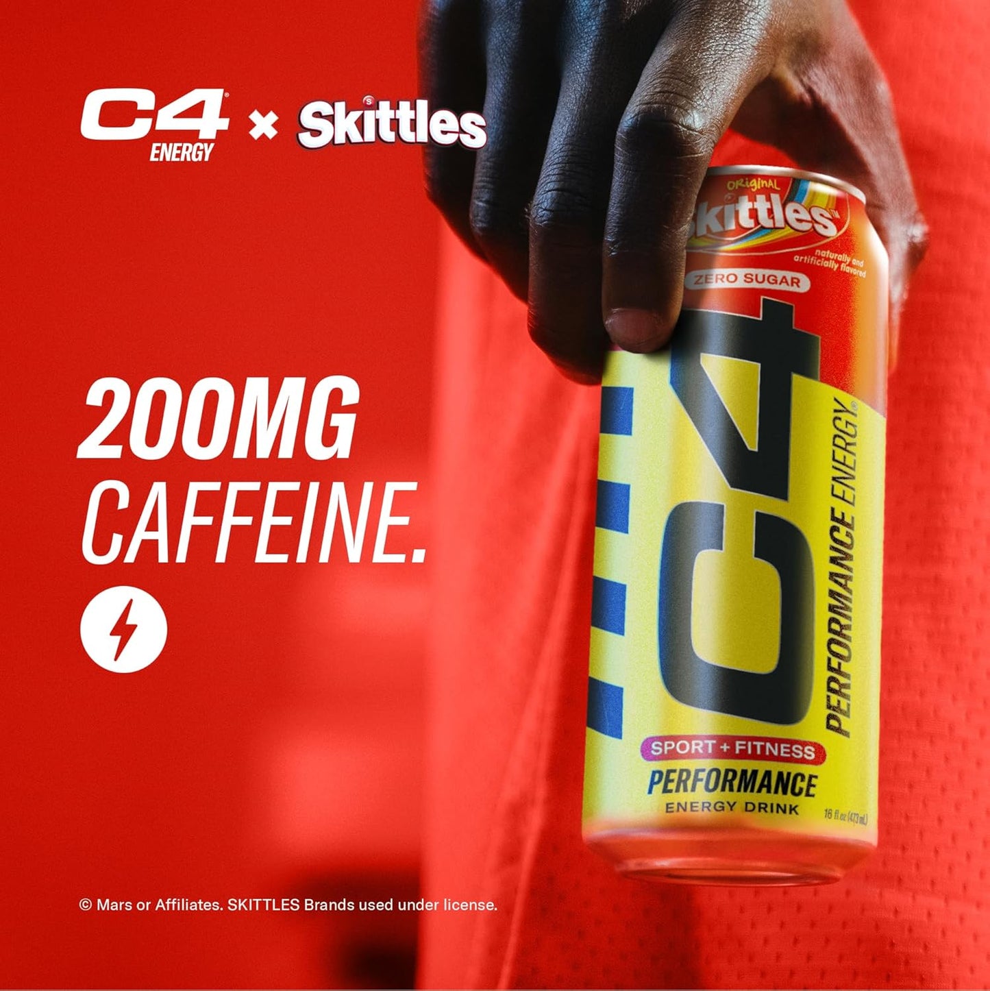 SamRock Supplements Cellucor C4 Performance Energy Drink | Zero Sugar Carbonated Preworkout Energy | 200mg Caffeine with Beta Alanine | 16 Fl Oz (12 Pack)