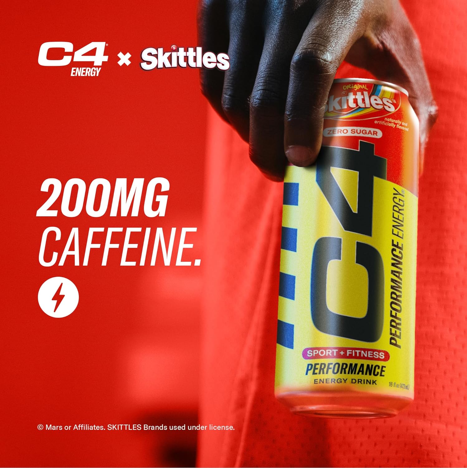 SamRock Supplements Cellucor C4 Performance Energy Drink | Zero Sugar Carbonated Preworkout Energy | 200mg Caffeine with Beta Alanine | 16 Fl Oz (12 Pack)