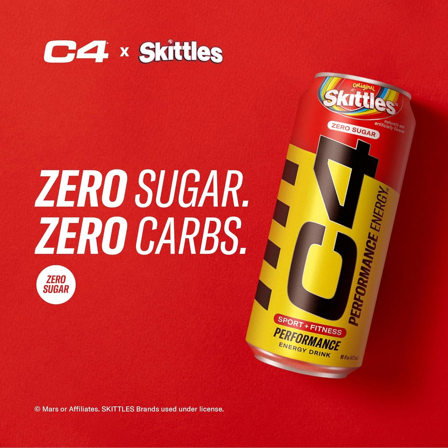 SamRock Supplements Cellucor C4 Performance Energy Drink | Zero Sugar Carbonated Preworkout Energy | 200mg Caffeine with Beta Alanine | 16 Fl Oz (12 Pack)