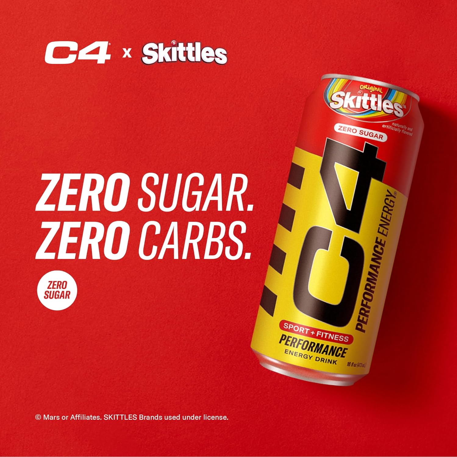 SamRock Supplements Cellucor C4 Performance Energy Drink | Zero Sugar Carbonated Preworkout Energy | 200mg Caffeine with Beta Alanine | 16 Fl Oz (12 Pack)