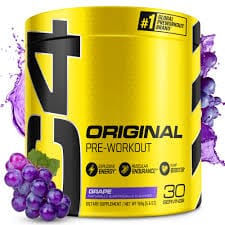 SamRock Supplements Grape C4 Original Pre Workout Powder - 30 Servings