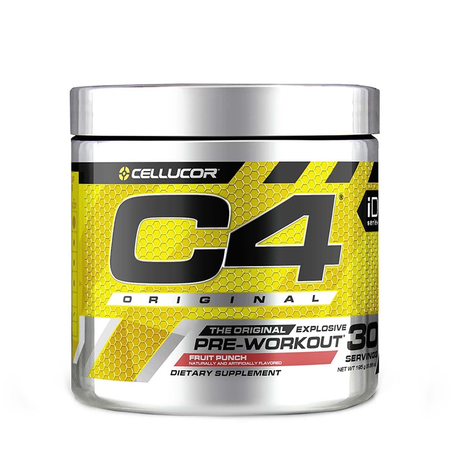 SamRock Supplements Fruit Punch C4 Original Pre Workout Powder Fruit Punch - 150mg Caffeine + Beta Alanine + Creatine - 30 Servings