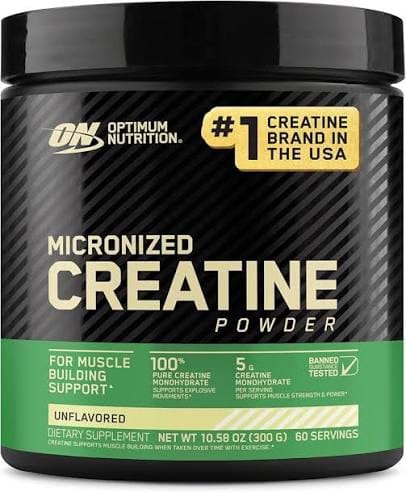SamRock Supplements 60 Servings Optimum Nutrition Creatine Monohydrate Powder, Unflavored, 60 Servings