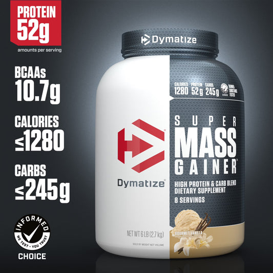 SamRock Supplements Gourmet Vanilla Dymatize Super Mass Gainer 6lbs