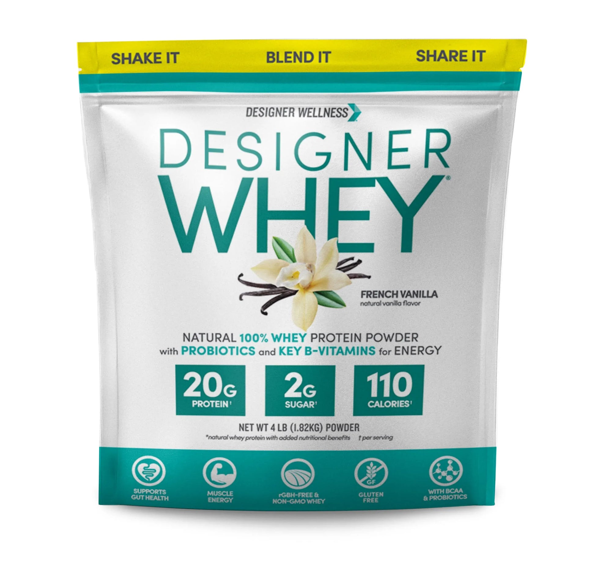 SamRock Supplements Vanilla / 4 lbs Designer Whey Protein