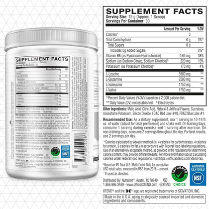 SamRock Supplements XTEND Original BCAA Powder 7g BCAA and 2.5g L-Glutamine, Sugar Free, 30 Servings