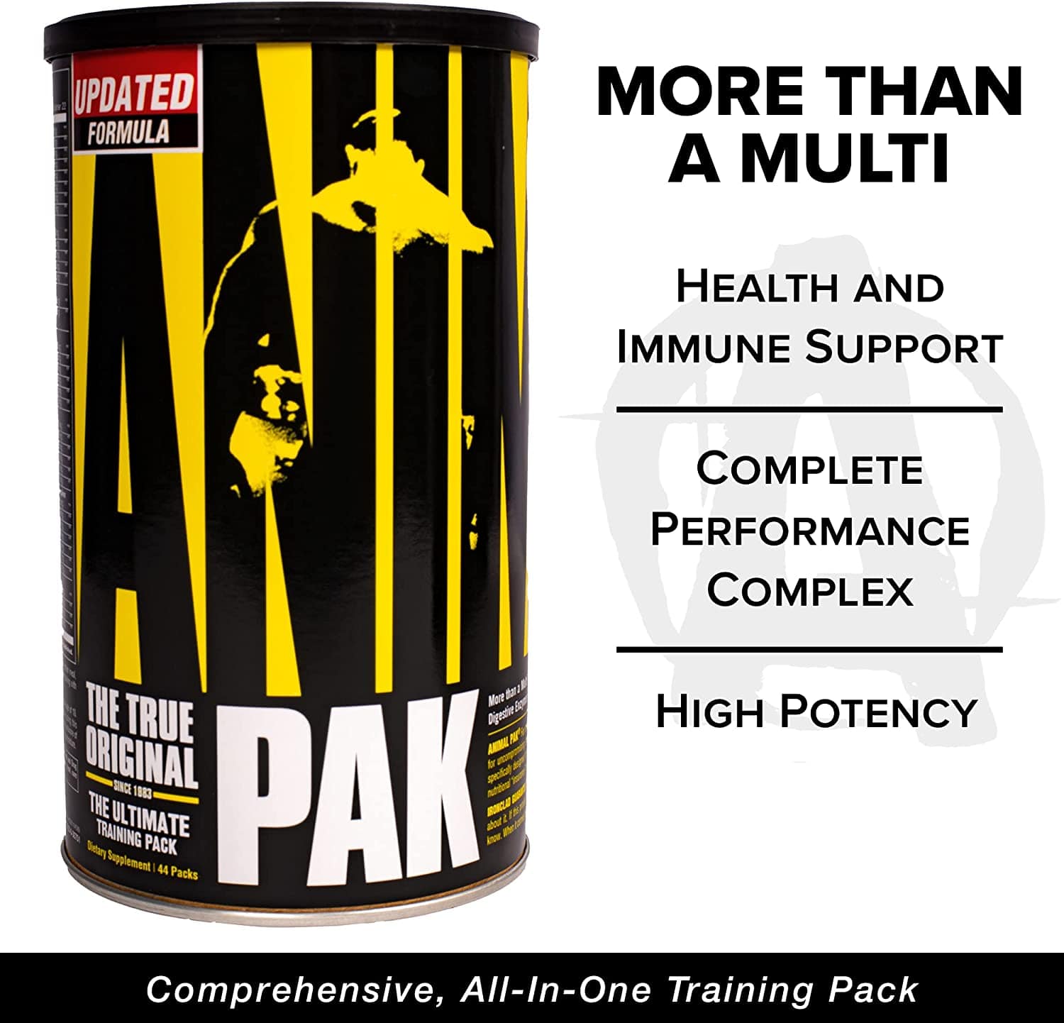 SamRock Supplements 44 count Animal Pak – Vitamin Pack Supplement – Zinc, Vitamin C, B, D, Amino Acids and More – 44 Count