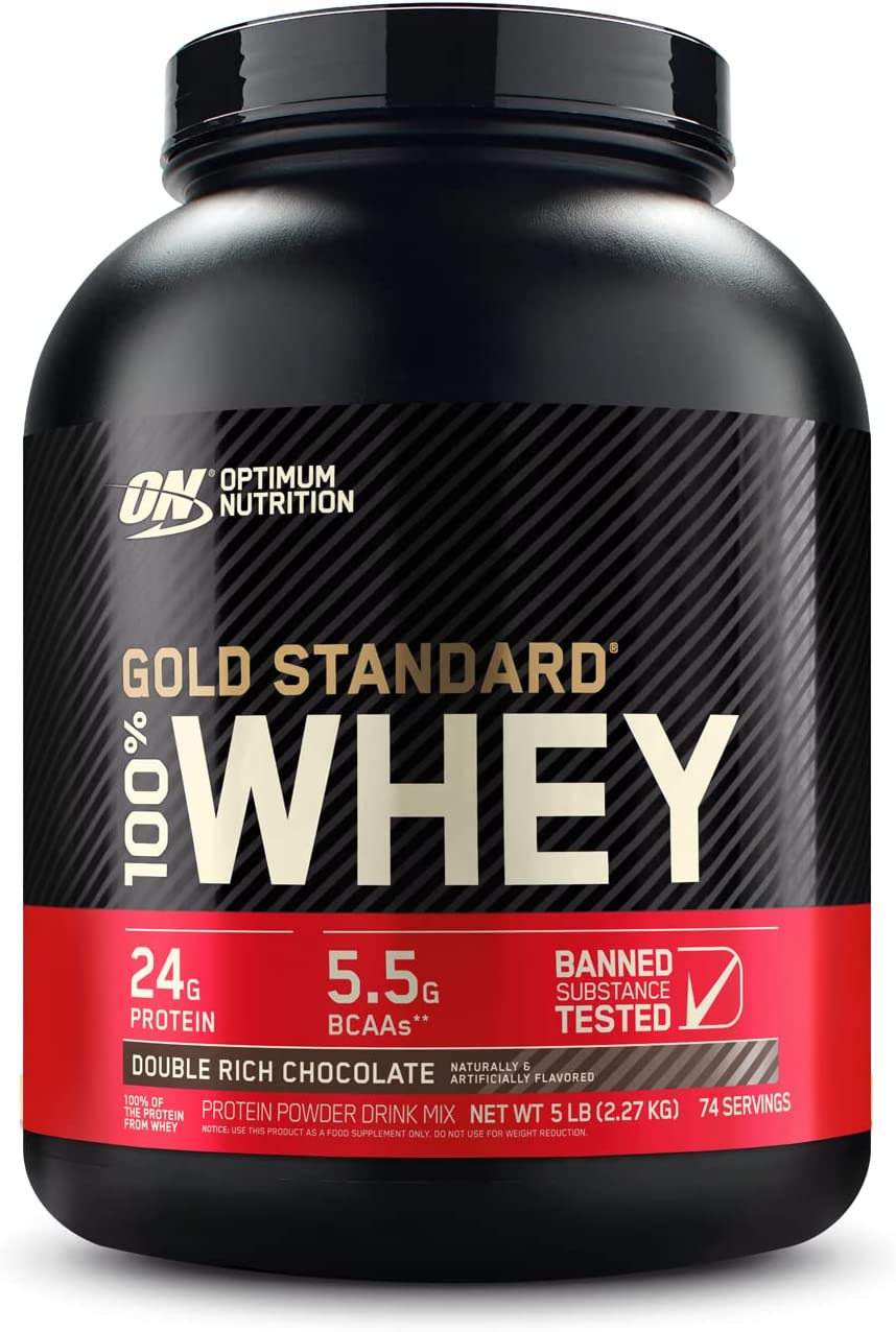 SamRock Supplements 5lb / Double Rich Chocolate Optimum Nutrition Gold Standard 100% Whey Protein Powder