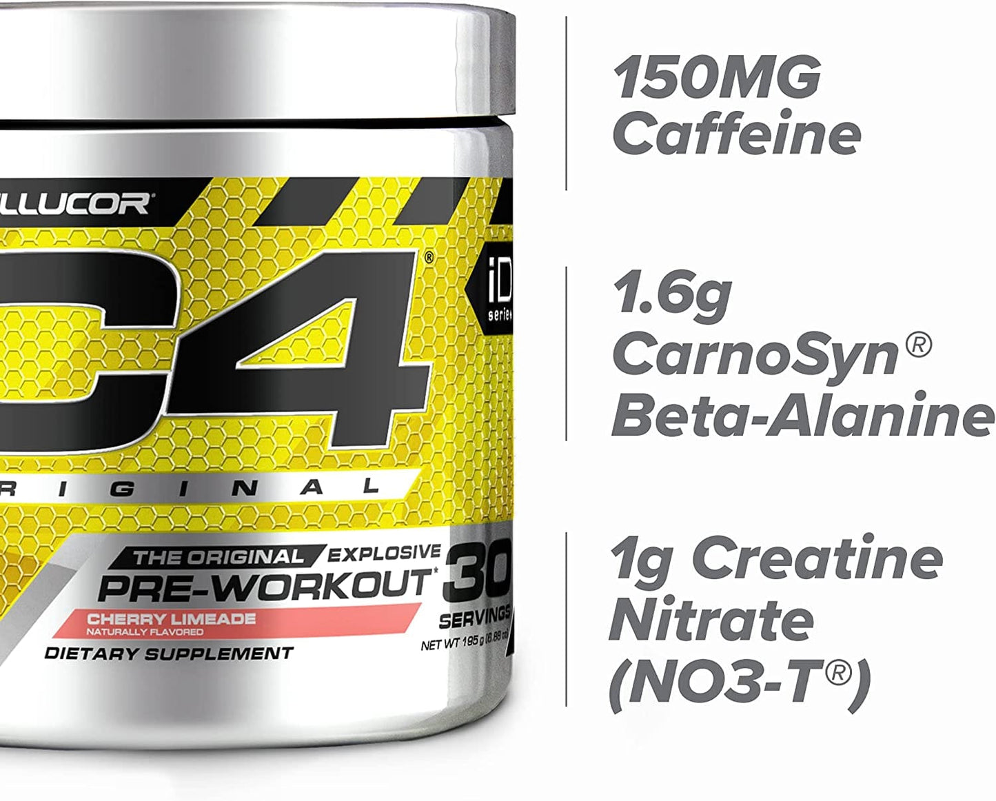 SamRock Supplements C4 Original Pre Workout Powder Fruit Punch  - 150mg Caffeine + Beta Alanine + Creatine - 30 Servings