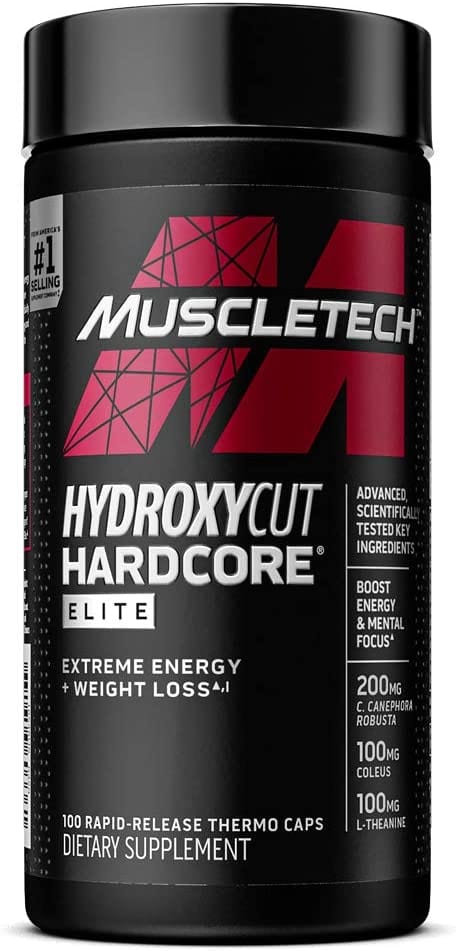 SamRock Supplements Hydroxycut Hardcore Elite | Maximum Intensity Supplement Pills | Focus + Energy Pills | 100 Pills