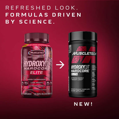 SamRock Supplements Hydroxycut Hardcore Elite | Maximum Intensity Supplement Pills | Focus + Energy Pills | 100 Pills
