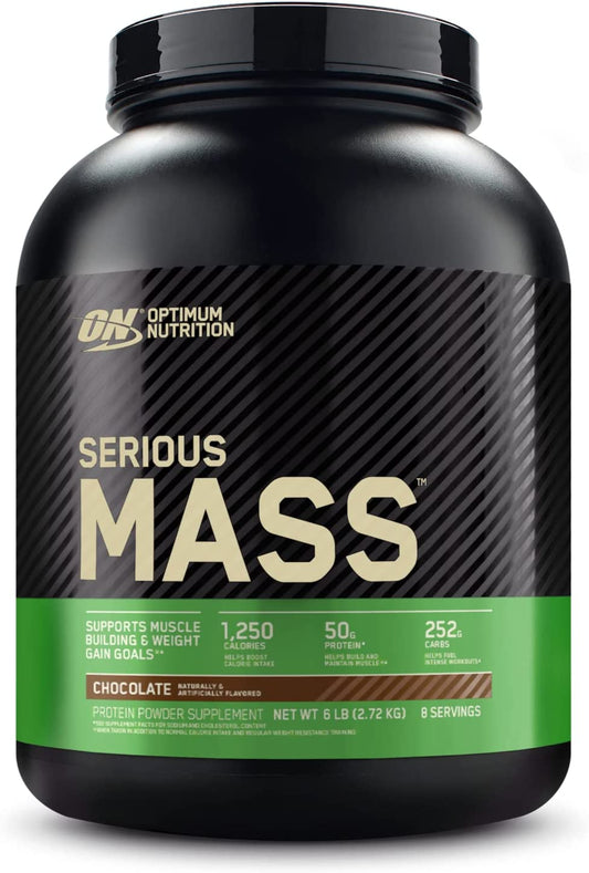 SamRock Supplements Optimum Nutrition Serious Mass Weight Gainer Protein Powder, 6 Pound (Packaging May Vary)